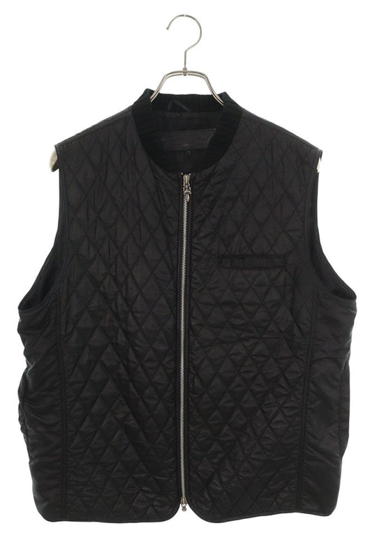 Chrome Hearts Papa Cross Patch Nylon Vest Black Size L