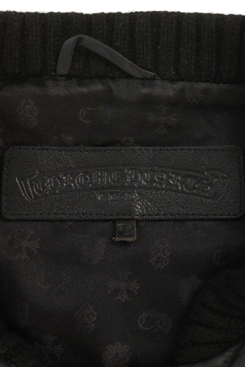 Chrome Hearts Papa Cross Patch Nylon Vest Black Size L