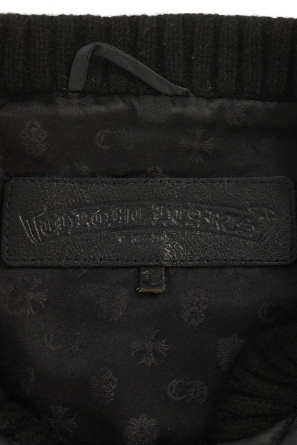 Chrome Hearts Papa Cross Patch Nylon Vest Black Size L