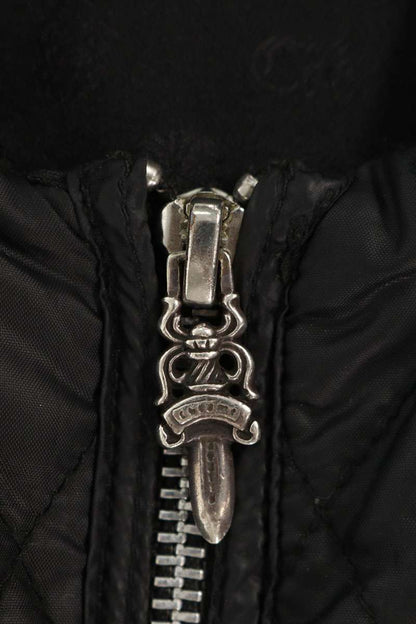 Chrome Hearts Papa Cross Patch Nylon Vest Black Size L