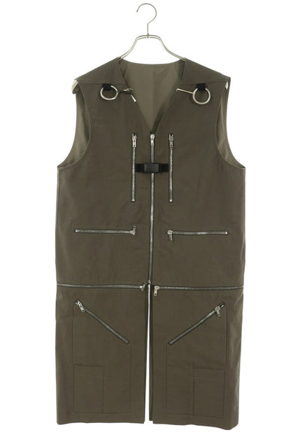 Rick Owens Hedon Utility Long Vest Cotton Size 46