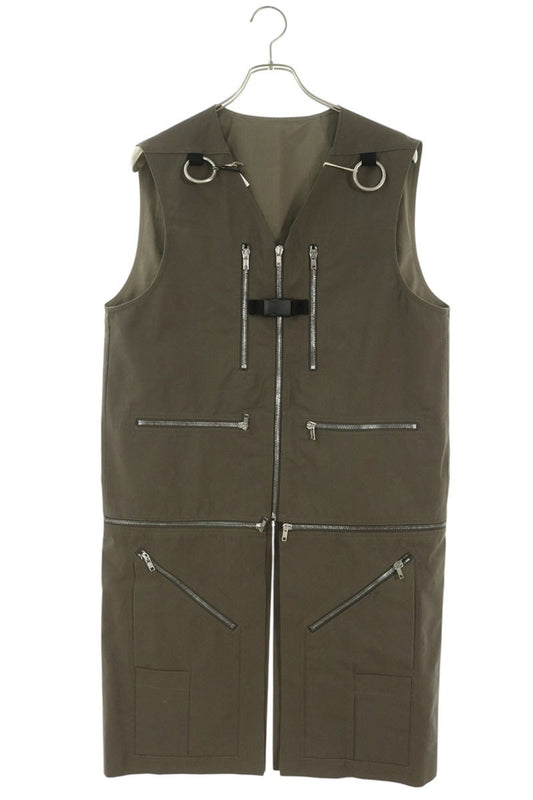 Rick Owens Hedon Utility Long Vest Cotton Size 46