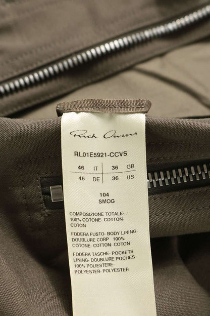 Rick Owens Hedon Utility Long Vest Cotton Size 46