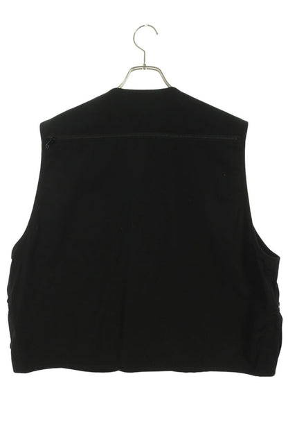 PRADA Re-Nylon Triangle Plate Utility Vest Black Size L
