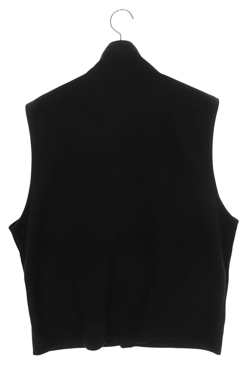 GOD SELECTION XXX Logo Embroidered Fleece Vest Black Size L