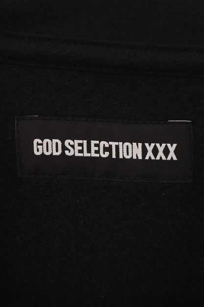 GOD SELECTION XXX Logo Embroidered Fleece Vest Black Size L