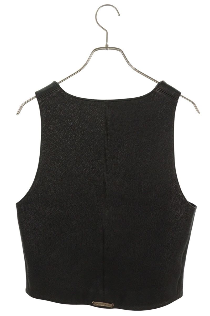 Chrome Hearts Fleur Knee Leather Vest Size S