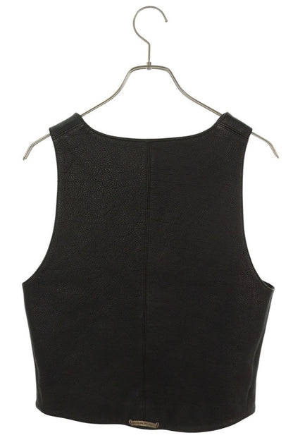 Chrome Hearts Fleur Knee Leather Vest Size S