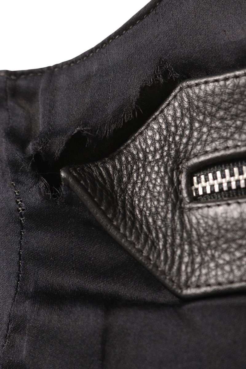 Chrome Hearts Fleur Knee Leather Vest Size S