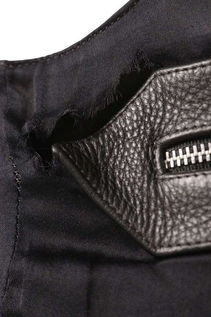 Chrome Hearts Fleur Knee Leather Vest Size S