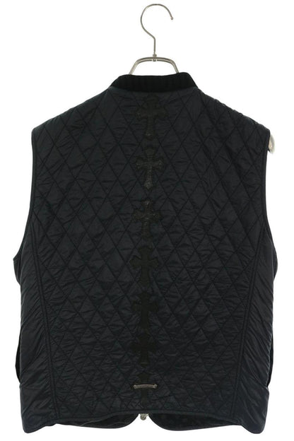 Chrome Hearts Papa Cemetery Cross Quilted Vest Size M