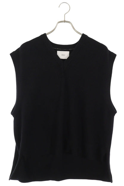 stein ST.107 Oversized Wool Knit Vest Black Size M