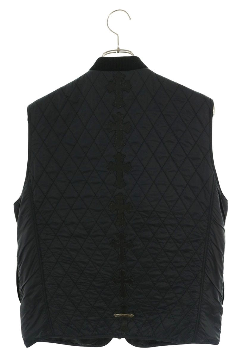 Chrome Hearts Papa Cemetery Cross Quilted Vest Multi Size M