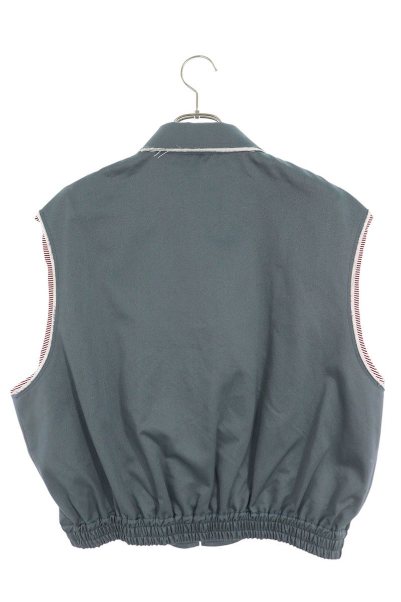 miumiu Logo Embroidered Zip Vest Multi Size 42