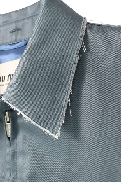 miumiu Logo Embroidered Zip Vest Multi Size 42