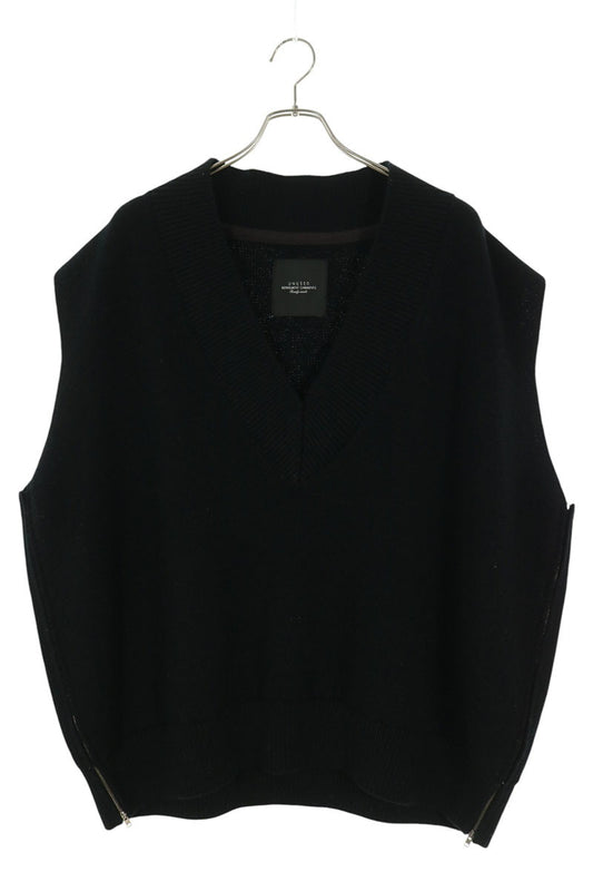 UNUSED Side Zip Knit Vest Black Size 1