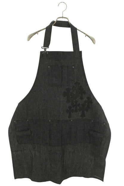 Chrome Hearts Cemetery Cross Patch Denim Apron