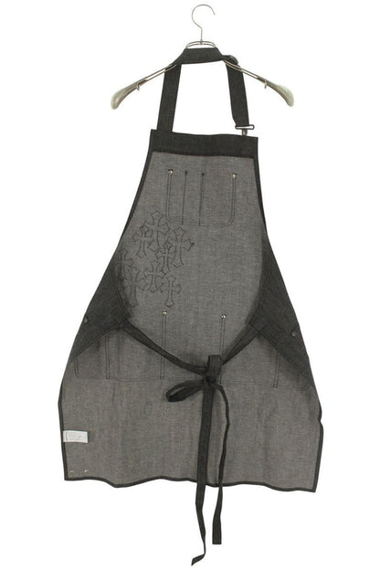 Chrome Hearts Cemetery Cross Patch Denim Apron