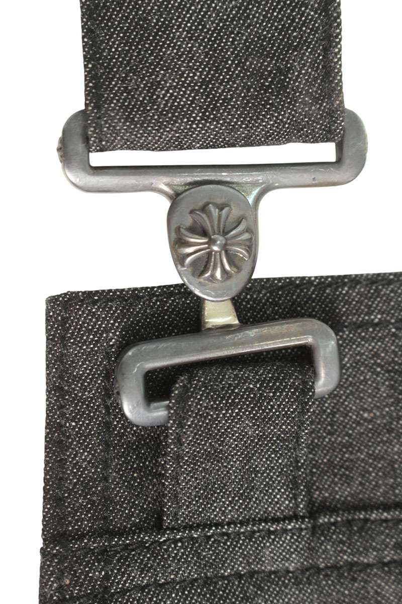 Chrome Hearts Cemetery Cross Patch Denim Apron