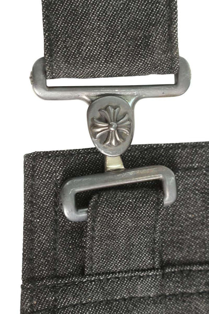 Chrome Hearts Cemetery Cross Patch Denim Apron
