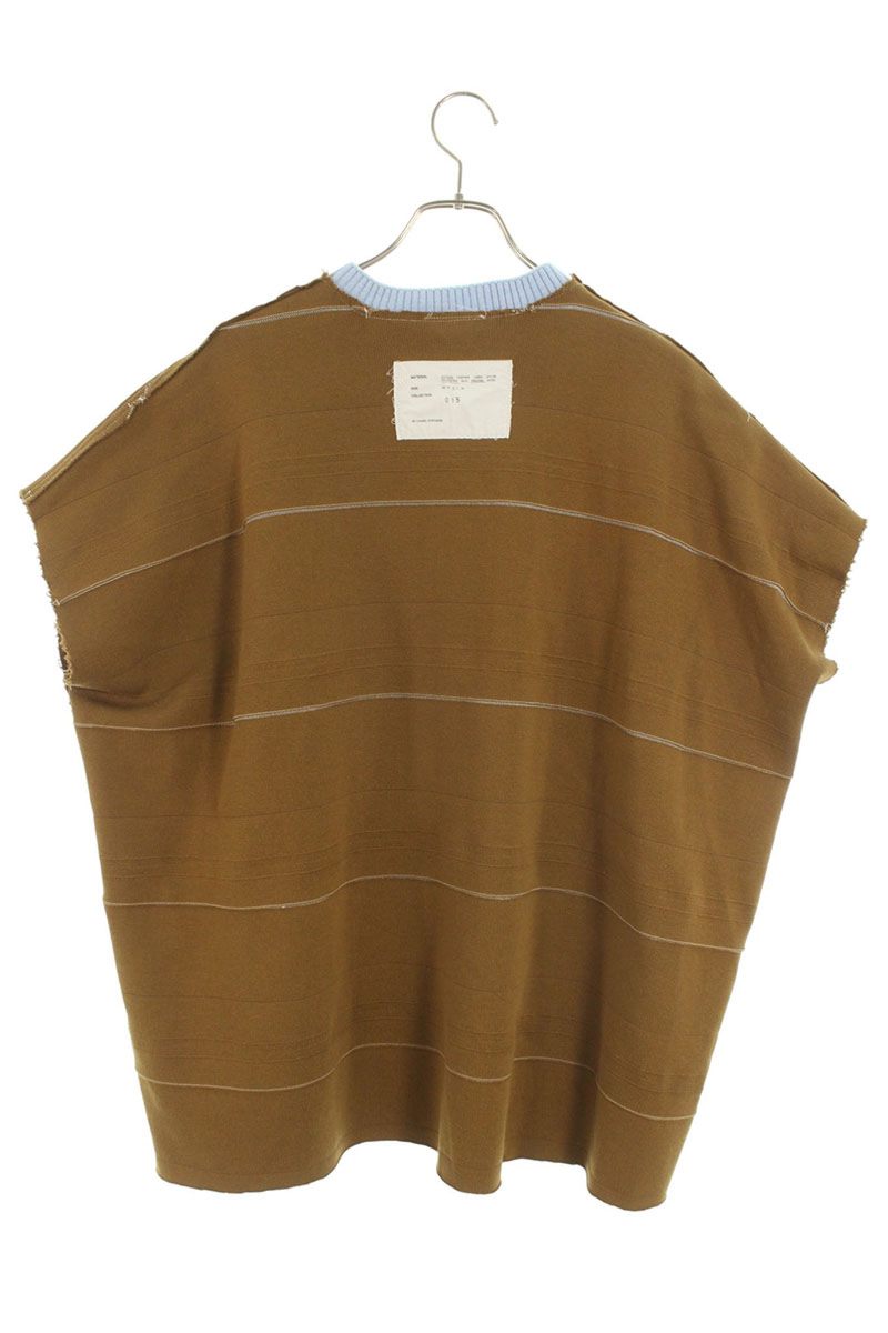 Camiel Fortgens Brown Cotton Sleeveless Knit Top Size M