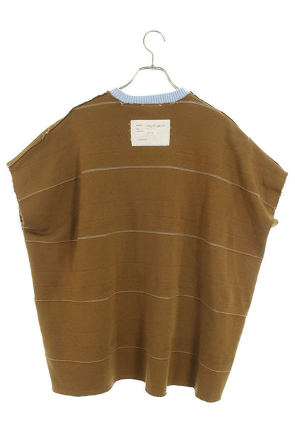 Camiel Fortgens Brown Cotton Sleeveless Knit Top Size M