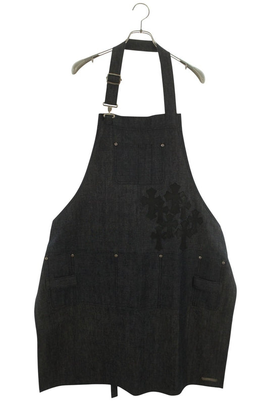 Chrome Hearts Cemetery Cross Patch Denim Apron Multi