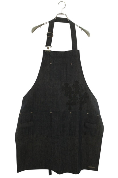 Chrome Hearts Cemetery Cross Patch Denim Apron Multi