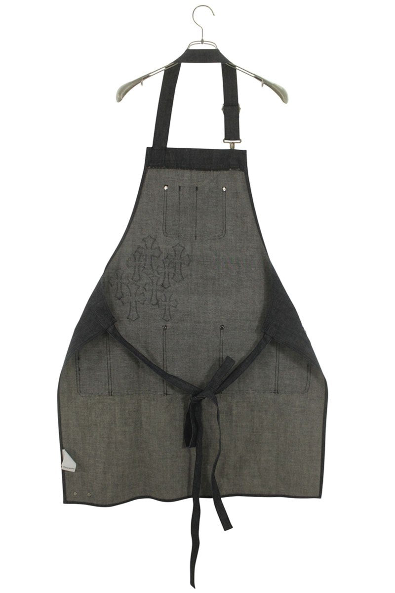 Chrome Hearts Cemetery Cross Patch Denim Apron Multi