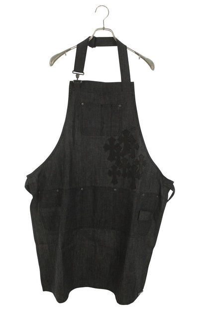 Chrome Hearts Cemetery Cross Patch Denim Apron