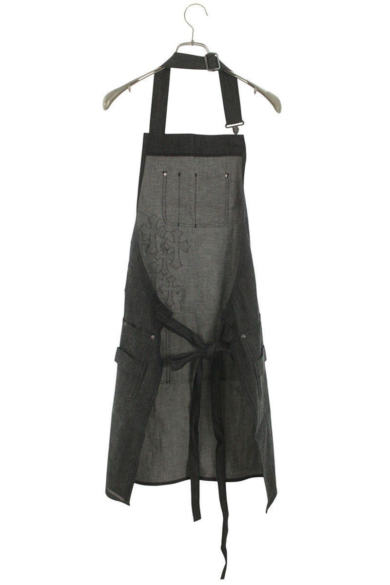 Chrome Hearts Cemetery Cross Patch Denim Apron