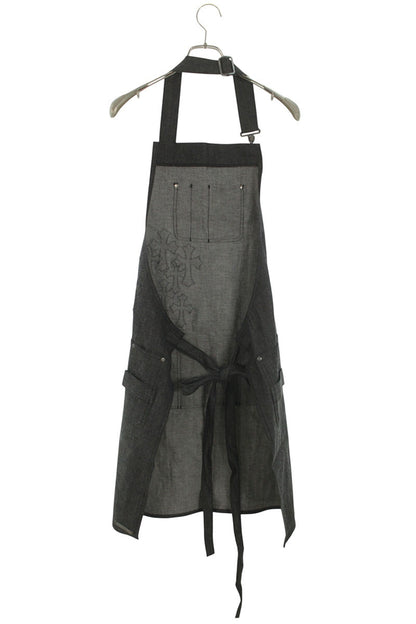 Chrome Hearts Cemetery Cross Patch Denim Apron