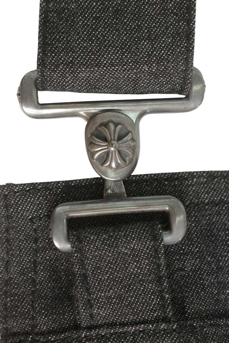 Chrome Hearts Cemetery Cross Patch Denim Apron