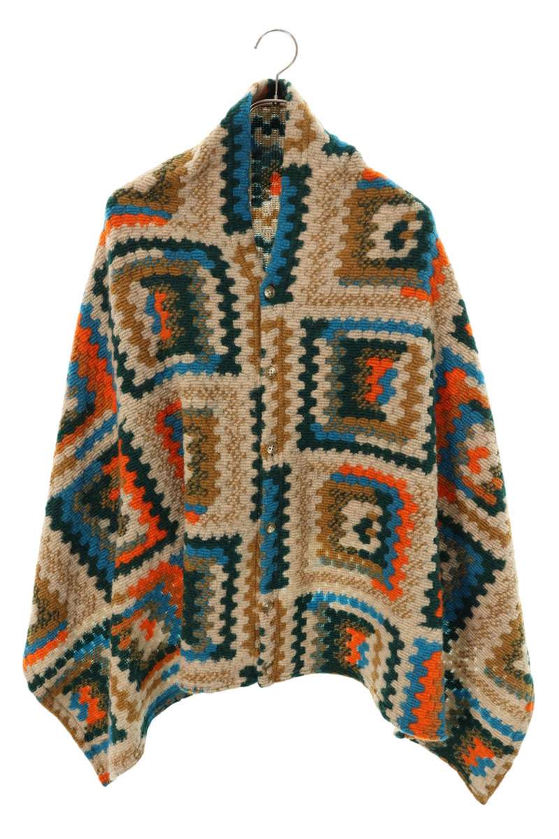 Engineered Garments Multicolor Poly Wool Crochet Knit Poncho