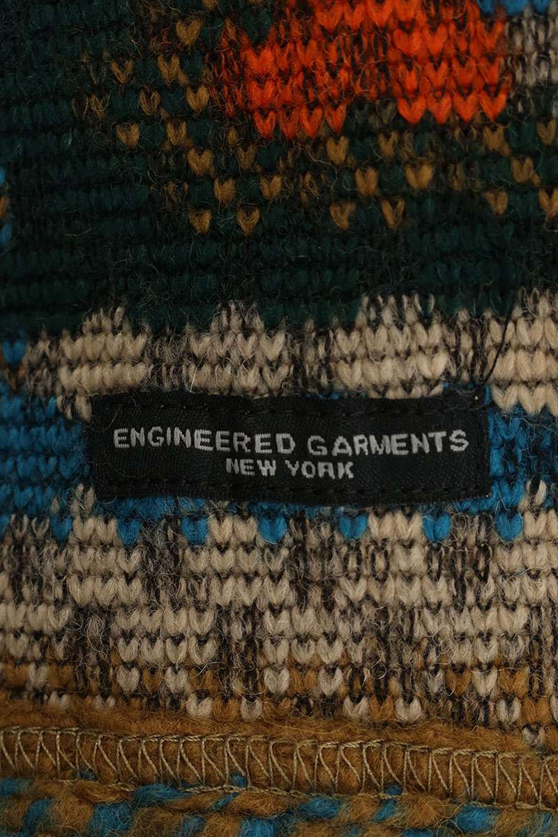 Engineered Garments Multicolor Poly Wool Crochet Knit Poncho