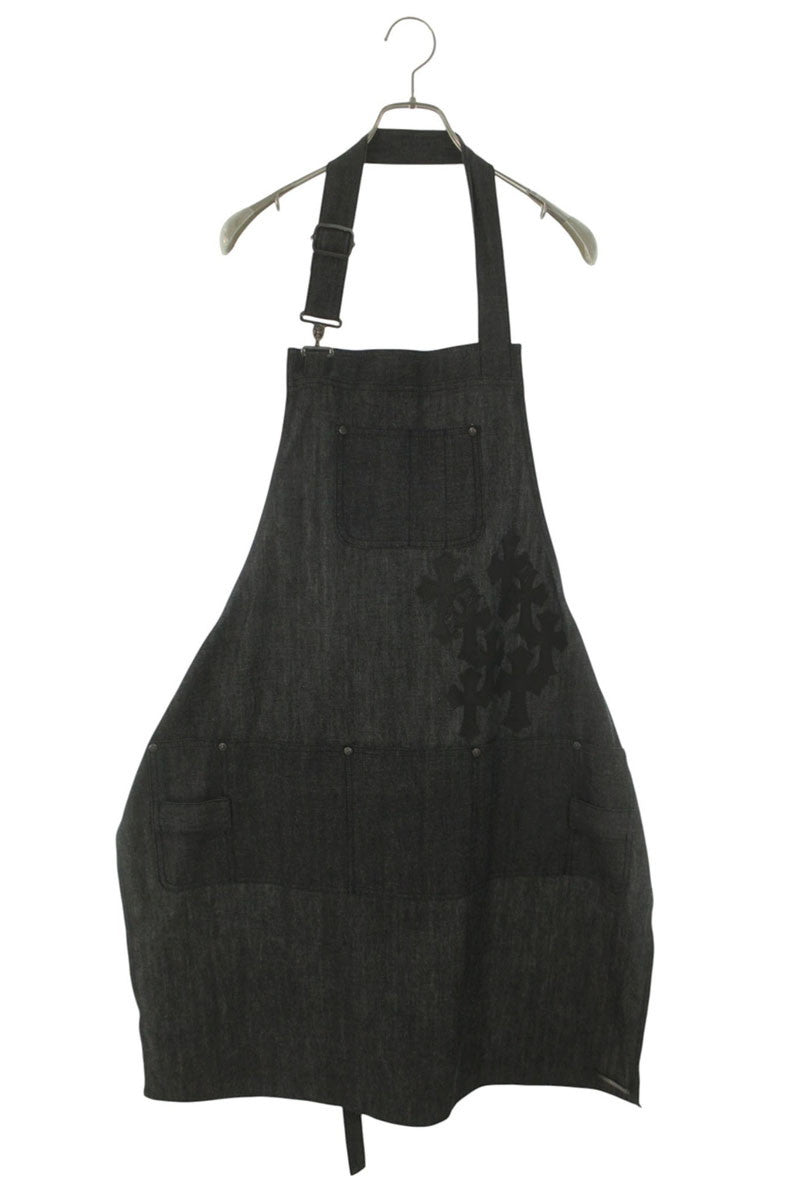 Chrome Hearts Cemetery Cross Patch Denim Apron