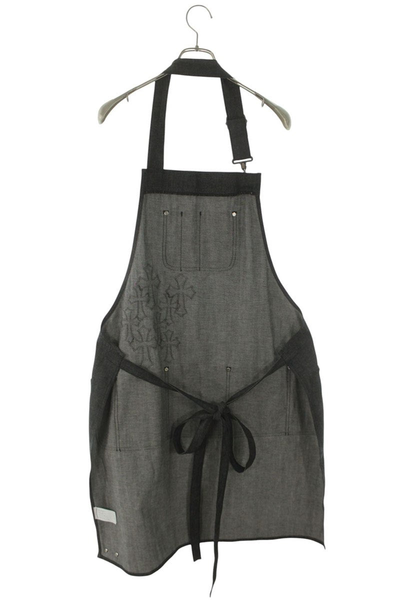 Chrome Hearts Cemetery Cross Patch Denim Apron