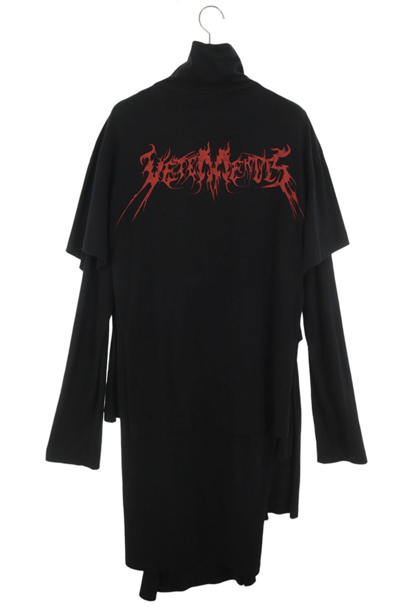 VETEMENTS Skull Layered T-Shirt Dress Size XS