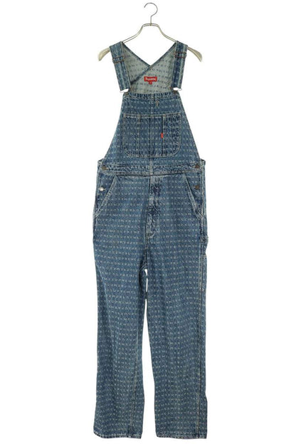 SUPREME 20SS All-over Logo Denim Overalls Multi Size S