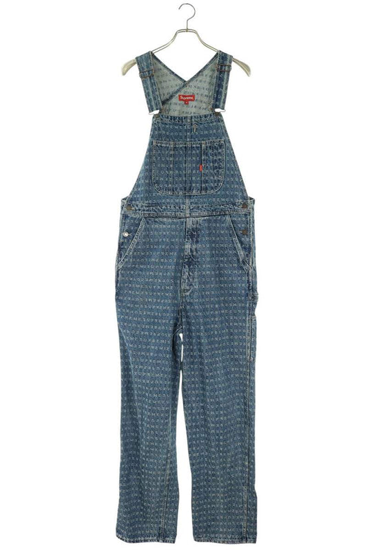 SUPREME 20SS All-over Logo Denim Overalls Multi Size S