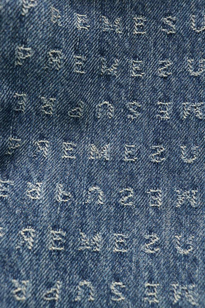 SUPREME 20SS All-over Logo Denim Overalls Multi Size S