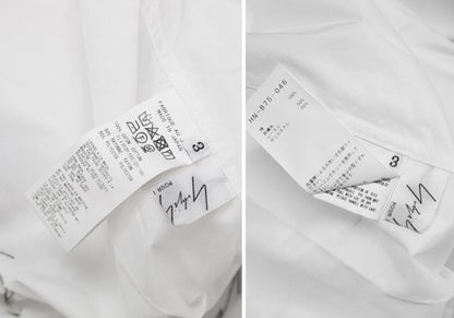 Yohji Yamamoto PH 20SS Double Face Shirt White Size 3