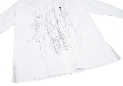 Yohji Yamamoto POUR HOMME 20SS Suzume Shirt White Size 3
