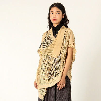 ISSEY MIYAKE A.POC INSIDE Toggle Button Jacket Beige Size 2