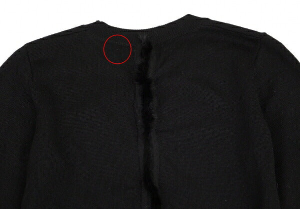 Comme des Garcons noir kei ninomiya Back Rabbit Fur Size S