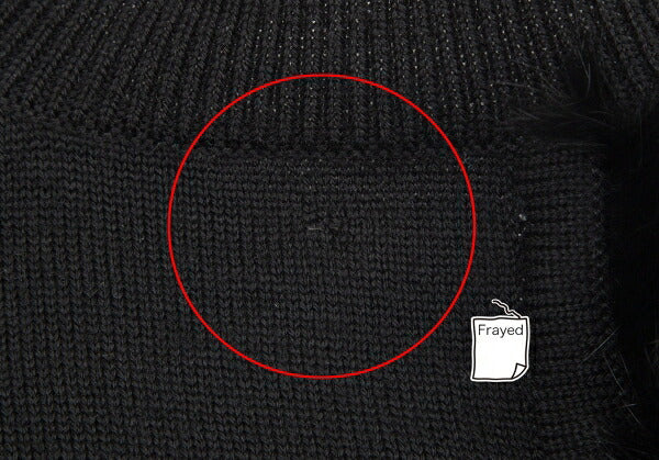 Comme des Garcons noir kei ninomiya Back Rabbit Fur Size S