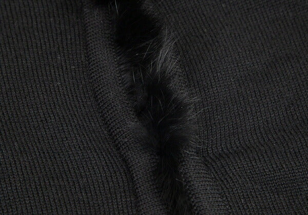 Comme des Garcons noir kei ninomiya Back Rabbit Fur Size S