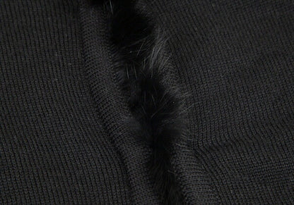 Comme des Garcons noir kei ninomiya Back Rabbit Fur Size S