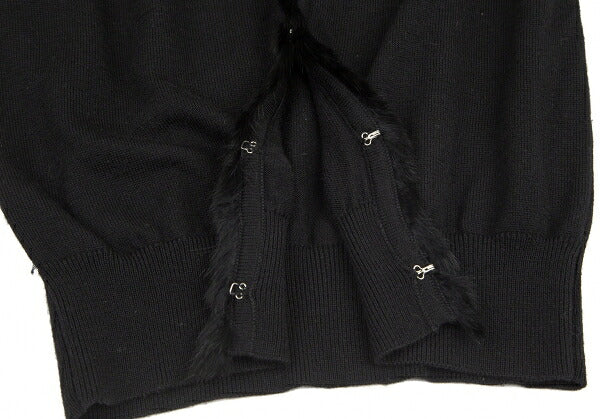 Comme des Garcons noir kei ninomiya Back Rabbit Fur Size S