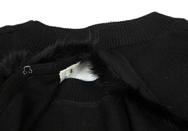 Comme des Garcons noir kei ninomiya Back Rabbit Fur Size S